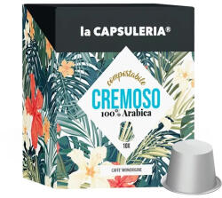 La Capsuleria Cafea Cremoso 100% Arabica capsule biodegradabile, 100 capsule compatibile Nespresso, La Capsuleria (CN16-100)
