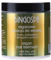 BingoSpa Mască de păr, cu ulei de argan, proteine de in și mătase - BingoSpa Argan Treatment With Linen And Silk 250 g