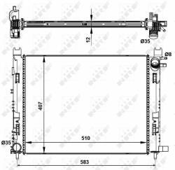 NRF 58444 Radiator, racire motor