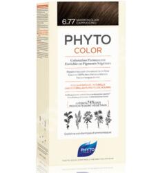 PHYTO Vopsea permanenta pentru par Nuanta 6.77 Light Brown Cappuccino, 50 ml, Phyto
