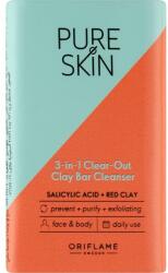 Oriflame Săpun pentru față și corp - Oriflame Pure Skin 3 In 1 Clear Out Clay Bar Cleanser 75 g