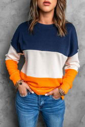  OMG! Női pulóver rögzítés nélkül Tilton narancs-sötétkék L