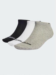 adidas Unisex bokazokni Thin Linear Low-Cut Socks 3 Pairs IC1300 Szürke (Thin Linear Low-Cut Socks 3 Pairs IC1300)