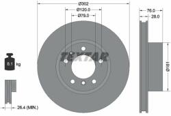 TEXTAR Disc frana TEXTAR 92042400 (92042400)