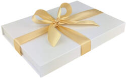Fehér ajándékdoboz, díszdoboz - 21 x 15 x 2 cm