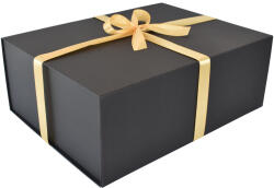 Fekete ajándékdoboz, díszdoboz - 40 x 30 x 15 cm