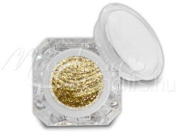 MoonbasaNails Fixálásmentes színes zselé 5g F45 Csillámos arany