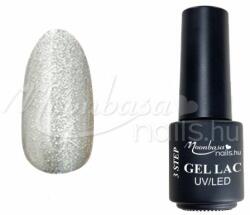 Moonbasanails 3step géllakk 4ml #209 Csillámos ezüst