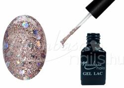 Moonbasanails One step géllakk 5ml #263 Sötét szivárvány fedő glitter