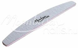 MoonbasaNails Reszelő íves 150/150 #1053 Szürke pink középpel Moonbasanails logós
