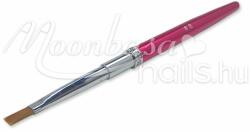 MoonbasaNails Strasszköves zselé ecset lapos Z006-8 Sötét rózsaszín