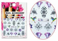 MoonbasaNails Akril hatású matrica BN-1138 Boszorkányság