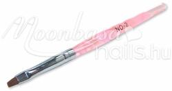 MoonbasaNails Zselé ecset lapos Z001-2 rózsaszín