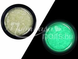 MoonbasaNails Világító glitter #401 Hatszögletű glitterek