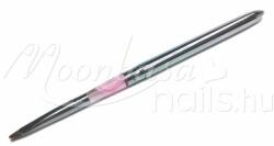 MoonbasaNails Fém zselé ecset lapos Z008-4 Rózsaszín