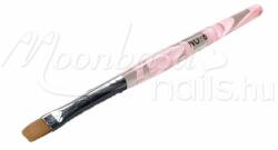 MoonbasaNails Zselé ecset lapos Z001-8 Rózsaszín