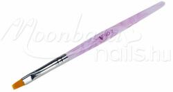MoonbasaNails Zselé ecset lapos Z004-2 Világos lila