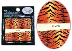 Moonbasanails Akril hatású matrica Tigris minta M86