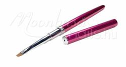 MoonbasaNails Strasszköves zselé ecset lapos Z006-2 Sötét rózsaszín