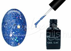 Moonbasanails One step géllakk 5ml #262 Sötétkék szivárvány glitterrel