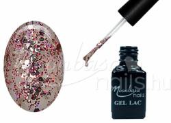 Moonbasanails One step géllakk 5ml #259 Rózsaszín-ezüst flitterálom