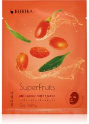 KORIKA SuperFruits Goji Berry - Anti-aging Sheet Mask Masca faciala cu efect de intinerire Goji berry 25 g Masca de fata