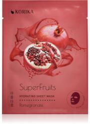 KORIKA SuperFruits Pomegranate - Hydrating Sheet Mask mască textilă hidratantă Pomegranate 25 g