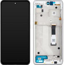 Motorola Piese si componente Display cu Touchscreen Motorola Moto G 5G, cu Rama, Argintiu, Service Pack 5D68C17617 (5D68C17617RR) - vexio