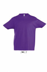 SOL'S Gyerek póló SOL'S SO11770 Sol'S Imperial Kids - Round neck T-Shirt -12A, Dark Purple