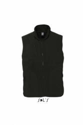 SOL'S Uniszex SOL'S SO51000 Sol'S norway - Sleeveless Fleece Cardigan -M, Black