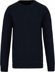 Kariban Uniszex pulóver Kariban KA495 Organic piqué Sweatshirt -M, Navy