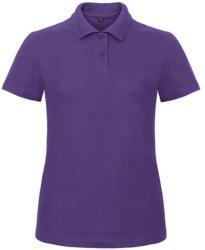 B and C Női galléros póló rövid ujjú B&C Ladies' Piqué Polo Shirt - PWI11 - L, Lila