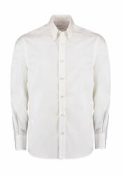 Kustom Kit Férfi hosszú ujjú Ing Kustom Kit Tailored Fit Premium Oxford Shirt 2XL, Fehér