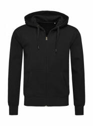 Stedman Férfi hosszú ujjú pulóver Stedman Sweat Jacket Select M, Opál fekete
