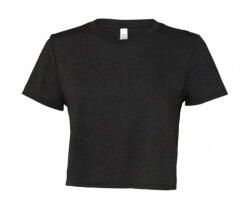Bella Canvas Női rövid ujjú póló Bella Canvas Women's Flowy Cropped Tee XL, Heather sötétszürke