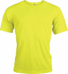 Proact Férfi póló Proact PA438 Men'S Short-Sleeved Sports T-Shirt -S, Fluorescent Yellow