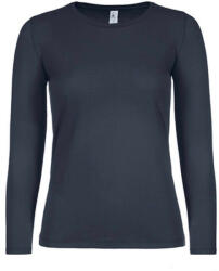B&C Collection Női hosszú ujjú póló B&C #E150 LSL /women -2XL, Sötétkék (navy)