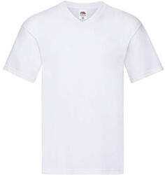 Fruit of the Loom Férfi póló Rövid ujjú Fruit of the Loom Original V-Neck T - 2XL, Fehér