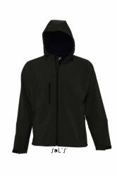 SOL'S Férfi Softshell SOL'S SO46602 Sol'S Replay Men - Hooded Softshell -S, Black