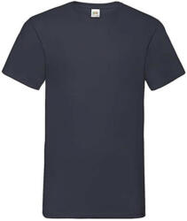 Fruit of the Loom Férfi póló Rövid ujjú Fruit of the Loom Valueweight V-Neck-Tee - XL, Mély sötétkék (navy)