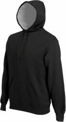 Kariban Uniszex kapucnis pulóver Kariban KA443 Hooded Sweatshirt -XL, Black