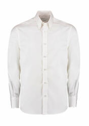Kustom Kit Férfi hosszú ujjú Ing Kustom Kit Tailored Fit Premium Oxford Shirt M, Fehér