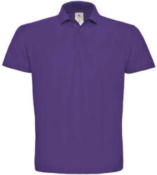 B and C Férfi galléros póló rövid ujjú B&C Piqué Polo Shirt - PUI10 - S, Lila
