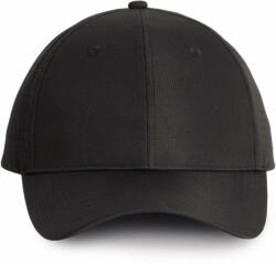 K-UP Uniszex sapka K-UP KP118 perforated panel Cap - 6panels -Egy méret, Black
