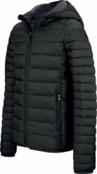 Kariban Férfi kabát Kariban KA6110 Men'S Lightweight Hooded padded Jacket -XL, Black