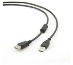 Gembird Cablu Prelungitor USB GEMBIRD 3m USB 2.0 A M/FM Negru 3 m