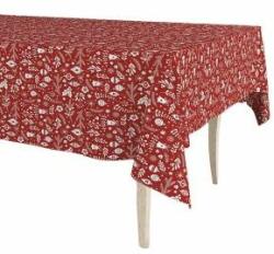 Lexmark Față de masă pe o rolă Exma Muşama/linoleum Roșu Crăciun 140 cm x 25 m Fata de masa