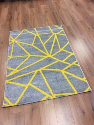 CORTINATEX Barcelona E738 sárga geometriai mintás szőnyeg 160x230 cm (E738_160230lgrey_yellow)