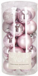 SPRINGOS Karácsonyi gömb készlet 20 db-os, karácsonyfadísz, 4 cm, (CA0098)