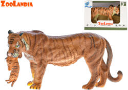 Mikro Trading - Zoolandia tigris/tigrislány kölyökkel 15cm dobozban, Vegyes termékkínálat